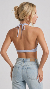 Top Halter Rayas Marineras MARTSA
